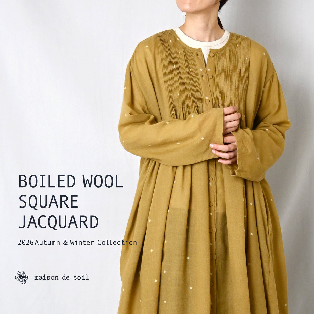 《New Arrival》繊細な刺繍が映えるmaison de soil の