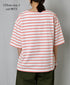 NLA2501 REGULAR STRIPE DROP SHOULDR S/SL BASQUE SHIRT