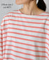 NLA2501 REGULAR STRIPE DROP SHOULDR S/SL BASQUE SHIRT