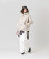 NAM2561PP PLAIN POLYESTER×PLAIN POLYESTER OVERSIZED HOODED JACKET WITH RIBBED CUFF