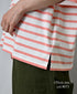 NLA2501 REGULAR STRIPE DROP SHOULDR S/SL BASQUE SHIRT