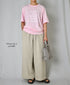 NMDS26212 60s STITCHED ORGANIC CAMBRIC EASY PANTS