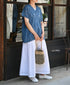 ANSL2601 STRIPE SISAL ONE HANDLE SHOULDER BAG