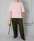 GNHT2451CL COTTON/LINEN KERSEY BAKER PANTS