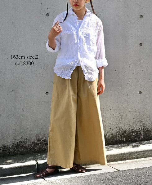 GNMDS2062CLW COTTON/LINEN DYED WEATHER CULOTTES