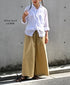 NVL1861CVW 80s ORGANIC VOILE PLAIN (WRINKLE) REGULAR COLLAR L/SL OVERSIZED SHIRT