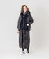 NAM2561PP PLAIN POLYESTER×PLAIN POLYESTER OVERSIZED HOODED JACKET WITH RIBBED CUFF