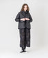 NAM2561PP PLAIN POLYESTER×PLAIN POLYESTER OVERSIZED HOODED JACKET WITH RIBBED CUFF