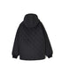NAM2561PP PLAIN POLYESTER×PLAIN POLYESTER OVERSIZED HOODED JACKET WITH RIBBED CUFF
