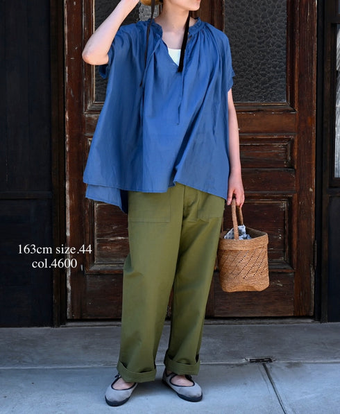GNHT2451CL COTTON/LINEN KERSEY BAKER PANTS