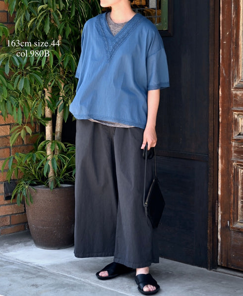 NHT1713TC LIGHT WEIGHT COTTON OVERDYE EASY PANTS