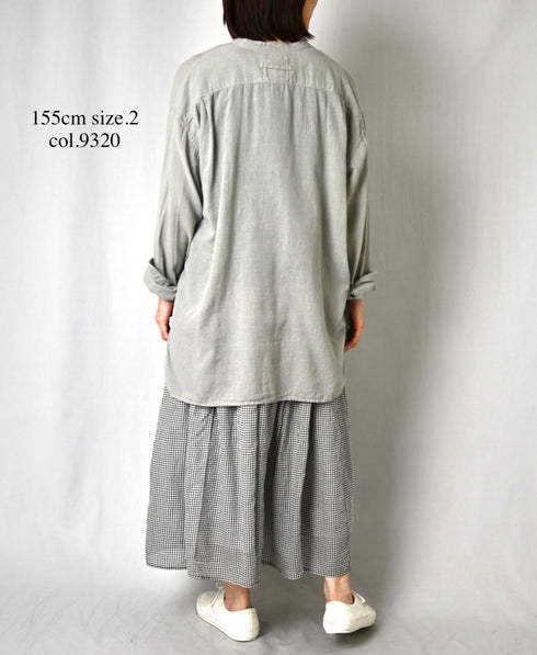 INAM2501G3D 30s GAUZE OVERDYE UTILITY SHIRT