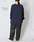 INAM2681DGD COTTON DOUBLE GAUZE CHECK OVERDYE UTILITY BANDED COLLAR SHIRT