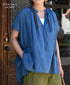 NSL26092 80s COTTON VOILE LACE LACE&STRING COLLAR GATHERED SHIRT