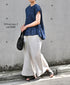GNMDS2062CLW COTTON/LINEN DYED WEATHER CULOTTES