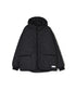 NAM2561PP PLAIN POLYESTER×PLAIN POLYESTER OVERSIZED HOODED JACKET WITH RIBBED CUFF