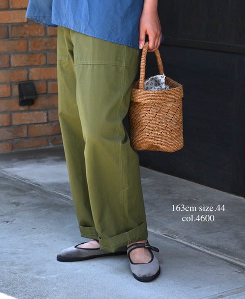 GNHT2451CL COTTON/LINEN KERSEY BAKER PANTS