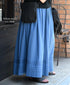 NSL26093 80s COTTON VOILE LACE GATHERED SKIRT