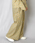 INAM2516FD COTTON FLOWER PRINT GATHERED EASY PANTS WITH LINING