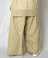 INAM2516FD COTTON FLOWER PRINT GATHERED EASY PANTS WITH LINING