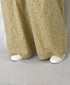 INAM2516FD COTTON FLOWER PRINT GATHERED EASY PANTS WITH LINING