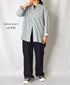 INAM2511FD COTTON FLOWER PRINT UTILITY BANDED COLLAR SHIRT