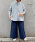 INAM2511FD COTTON FLOWER PRINT UTILITY BANDED COLLAR SHIRT