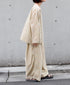 INAM2513FD COTTON FLOWER PRINT BOAT NECK SMOCK