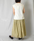 INAM2515FD COTTON FLOWER PRINT GATHERED EASY SKIRT WITH LINING