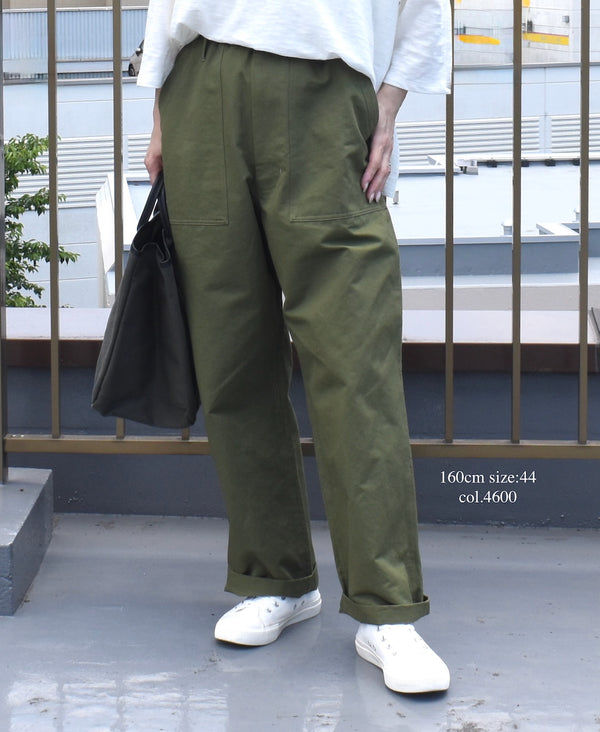 GNHT2451CL COTTON/LINEN KERSEY BAKER PANTS