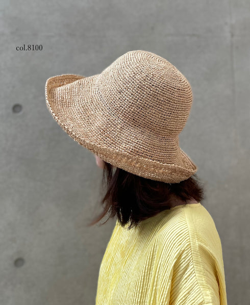 ANMDS2312 RAFFIA HAT BRIM 12cm
