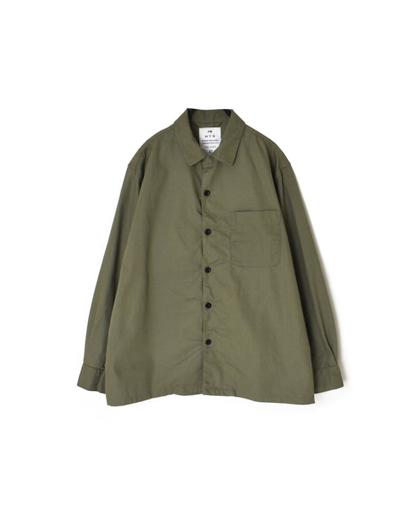 INHT2512CHW COTTON HERRINGBONE WASH ONE-UP COLLAR SHIRT