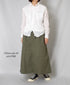 INHT2514CHW COTTON HERRINGBONE WASH EASY SKIRT