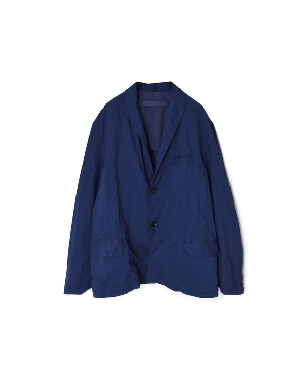 NVL2301PSD POPLIN WIDE STRIPE (OVERDYE) SIDE VENTS TAILORED JACKET