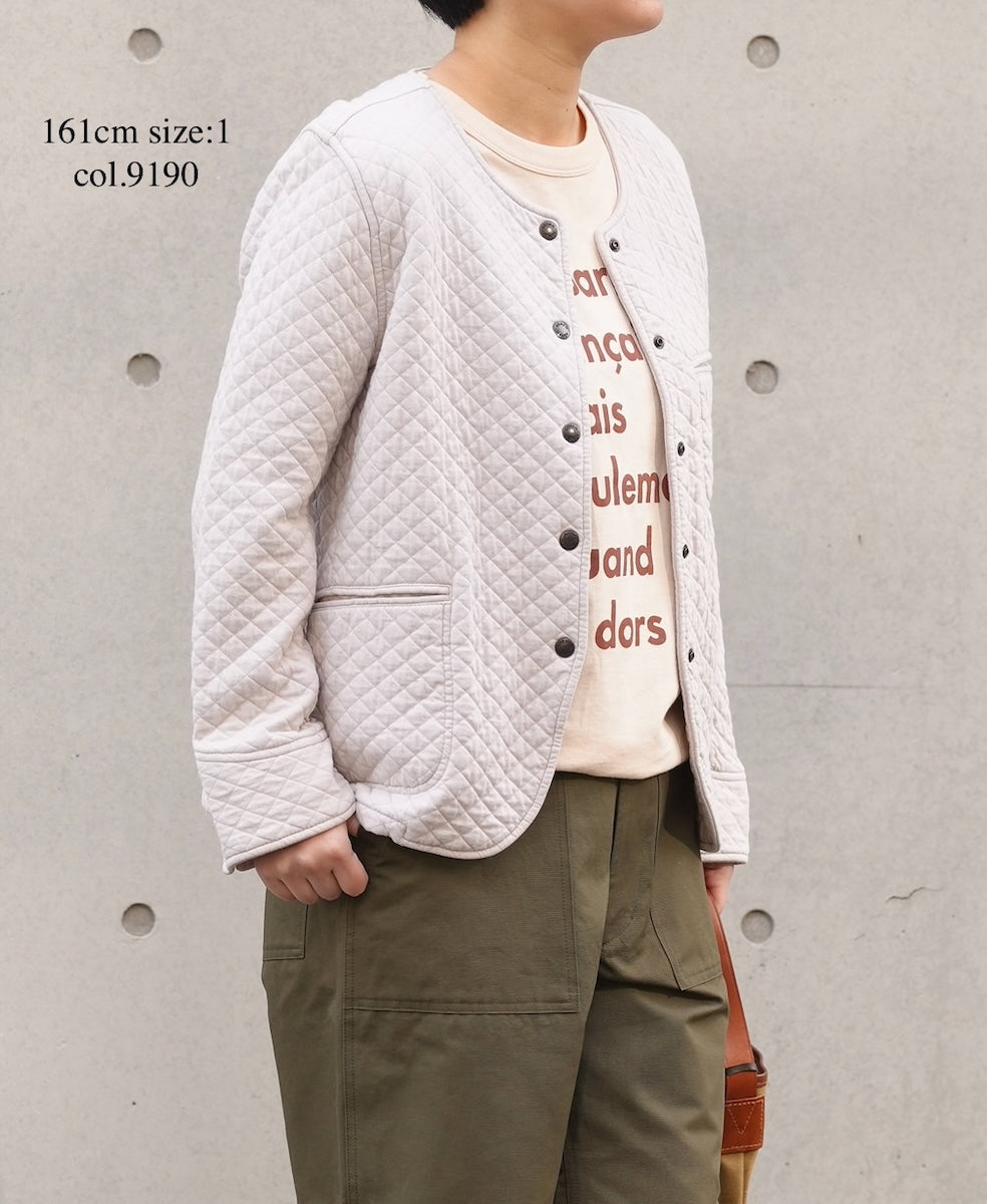 NAM1407 COTTON QUILT NO COLLAR JACKET – Narumi Trading Online Store