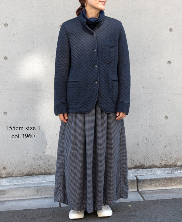 NAM2101 COTTON QUILT STAND COLLAR JACKET