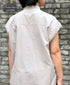 NMDS26224 60s ORGANIC CAMBRIC WITH EMB FRENCH/SLEEVE BANDED COLLAR EMB SHIRT
