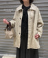 NHT2352TC LIGHT WEIGHT COTTON OVERDYE BALMACAAN SHORT COAT