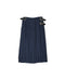 NOD0901 ILISH LINEN LOW WAIST PLEATS WRAP SKIRT LENGTH 80cm (WITH PIN)