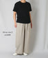 GNMDS2502FL 40s FRENCH LINEN DYED CANVAS 2TUCK WIDE EASY PANTS