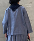 INAM2623CB DOBIE CHAMBRAY WASH BOAT NECK SMOCK