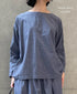 INAM2623CB DOBIE CHAMBRAY WASH BOAT NECK SMOCK
