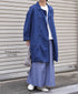 INAM2624CB DOBIE CHAMBRAY WASH PLEATED EASY SKIRT WITH LINING