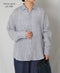 NVL1861LW 60s LINEN CHAMBRAY REGULAR COLLAR L/SL OVERSIZED SHIRT