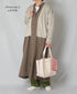 NSL26004 60s CAMBRIC PLAIN BANDED COLLAR BACK SIDE GATHERED DRESS