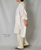 INAM2503G3D 30s GAUZE OVERDYE UTILITY BANDED COLLAR LONG SHIRT