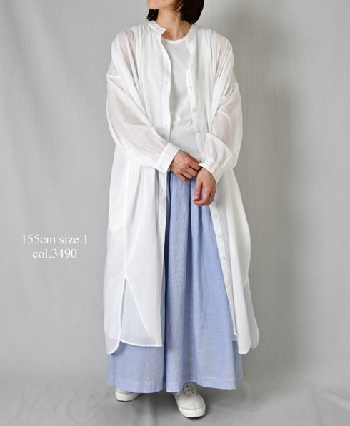 NSL26015 80s COTTON VOILE STRIPE CULOTTES