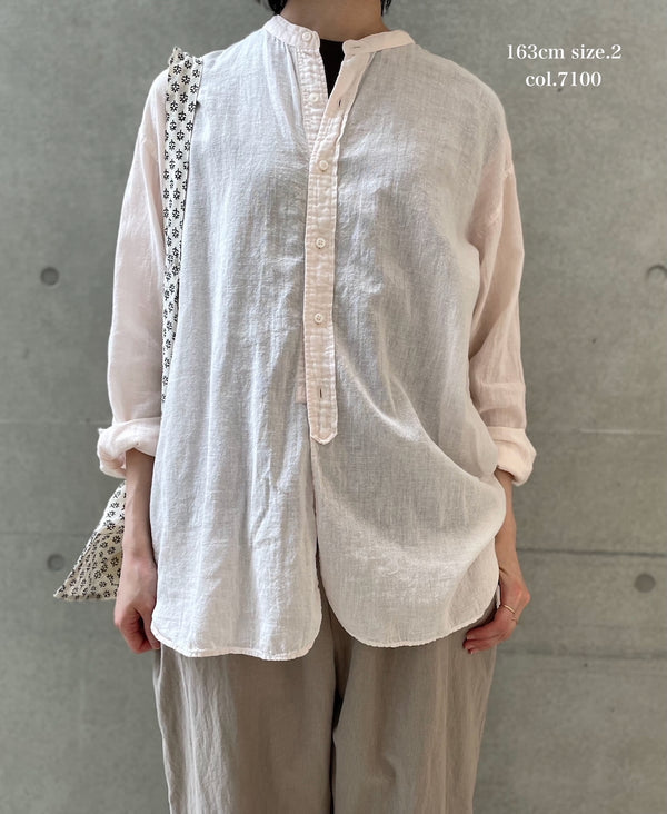 INAM2501G3D 30s GAUZE OVERDYE UTILITY SHIRT