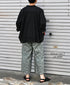 NSL26075 80s VOILE TWO TONE FLOWER PRINT WIDE EASY PANTS