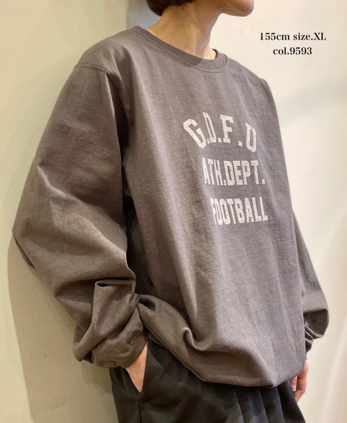 NGW9951 2581 7.2oz HEAVY WEIGHT COTTON "GDFU" CREW NECK L/SL WITH CUFF&HEM RIB